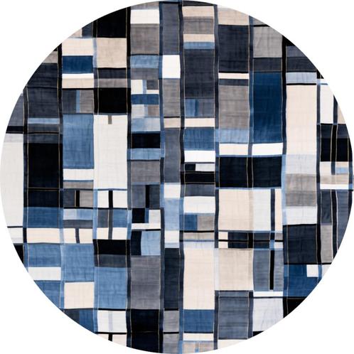 Superposition en Cercle Mural Bleu et Gris 80x80 Dibond + Op, Maison & Meubles, Accessoires pour la Maison | Peintures, Dessins & Photos