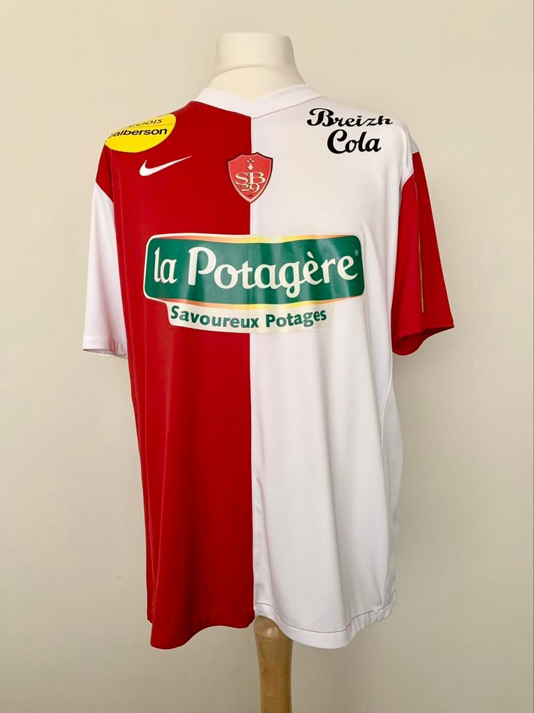 Stade Brestois 29 2010-2011 away Ngoyi match worn shirt, Taille L, Comme neuf, Maillot