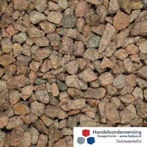 Schots graniet roze grijs siersplit tuin oprit parking pad, Tuin en Terras, Grind, Keien en Split, Nieuw, Split, Multi, Graniet