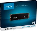 Crucial P3 4TB PCIe M.2 2280 NVMe SSD (2 stuks), Nieuw, Overige aansluitingen, Ophalen of Verzenden, Crucial