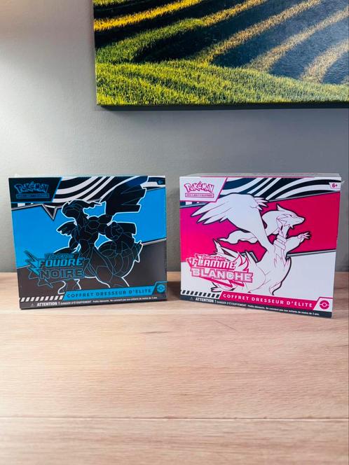 NEUFS - Lot de 2 ETB Foudre Noire et Flamme Blanche EV 10.5, Hobby en Vrije tijd, Verzamelkaartspellen | Pokémon, Nieuw, Booster