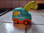 V-tech, takelwagen, TIM, met accu, perfecte staat, Kinderen en Baby's, Speelgoed | Vtech, Ophalen of Verzenden, Zo goed als nieuw