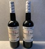 2 oude flessen Sherry Pale Dry - Gonzales Byass, Verzamelen, Wijnen, Ophalen of Verzenden, Spanje, Overige typen, Vol