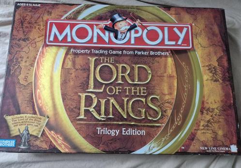 Monopoly: The Lord of the Rings Trilogie Editie (2003), Hobby en Vrije tijd, Gezelschapsspellen | Bordspellen, Gebruikt, Vijf spelers of meer
