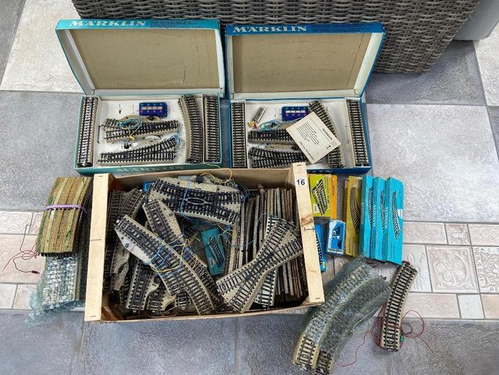 Märklin :wisselset met M-sporen, Hobby en Vrije tijd, Modeltreinen | H0, Gebruikt, Rails, Wisselstroom, Märklin, Analoog, Ophalen of Verzenden