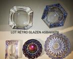 5.RETRO GLAZEN ASBAKKEN, Ophalen of Verzenden