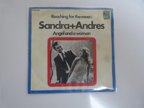 Sandra + Andres Reaching For The Moon Angel And A Woman 7", Cd's en Dvd's, Vinyl Singles, Gebruikt, Single, Pop, 7 inch, Ophalen of Verzenden