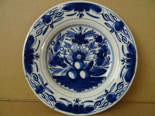 18e eeuw Delfts blauw bord antiek Delfts blauw bord H. 1767, Antiek en Kunst, Antiek | Keramiek en Aardewerk, Verzenden
