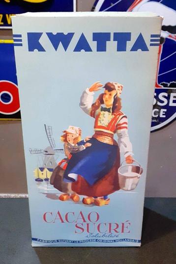 Kwatta cacao. Zeer zeldzame grote kartonnen doos.  beschikbaar voor biedingen