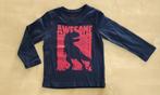 Mooie donkerblauwe longsleeve met dinoprint, maat 104, Kinderen en Baby's, Kinderkleding | Maat 104, Ophalen of Verzenden, Zo goed als nieuw