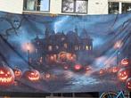 Halloweenvlag br. 4m  h.1m80, Diversen, Vlaggen en Wimpels, Ophalen of Verzenden, Zo goed als nieuw