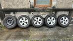 4 Jantes ALU 5 trous (215/70R16) avec pneus Michelin hiver, Autos : Pièces & Accessoires, Pneus & Jantes, Pneus et Jantes, 16 pouces