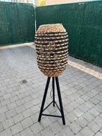 Rieten lamp, Huis en Inrichting, Lampen | Vloerlampen, Ophalen, Gebruikt, Hout