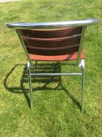 Aluminium/essenhout stoel, Tuin en Terras, Tuinstoelen, Ophalen of Verzenden, Zo goed als nieuw, Aluminium