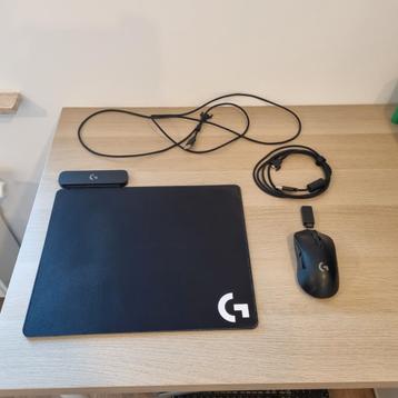 Logitech powerplay muismat + g703 muis, Souris, Enlèvement ou Envoi, Utilisé, LOGITECH