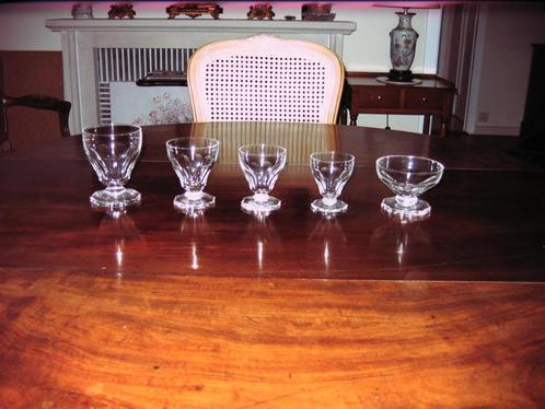60 Verres Cristal Val st Lambert AURILLAC complet, Antiek en Kunst, Antiek | Glaswerk en Kristal, Ophalen