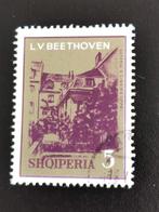 Albanie 1970 - geboortehuis Ludwig Van Beethoven, Postzegels en Munten, Ophalen of Verzenden, Overige landen, Gestempeld