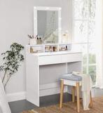 Make up tafel met spiegel en lampen, Ophalen, 100 tot 150 cm, 50 tot 100 cm, Zo goed als nieuw