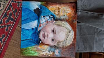 PAINTING acryl on canvas - Prince George UK  - first schoold beschikbaar voor biedingen