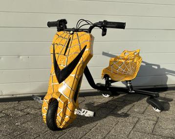 Elektrische Drift Trike Kart 250W 36V bluetooth geel NIEUW!