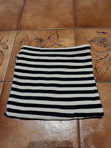 M H&M marineblauw/wit gestreepte minirok met hoofdband beschikbaar voor biedingen