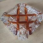 Vintage asbak, geslepen glas, Ophalen of Verzenden