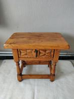 Eiken tafel met schuif 45x50x30 cm, Ophalen