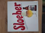 Sloeber bier reclame plaat, Verzamelen, Biermerken, Ophalen, Gebruikt, Overige merken