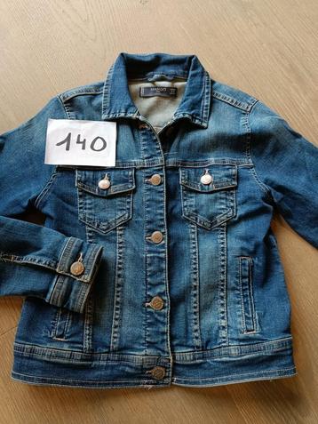 jeans jas meisje Mango maat 140, Gebruikt, Meisje, Mango, Ophalen of Verzenden