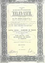 "Eelen-Asch - 1949, Postzegels en Munten, Aandelen en Waardepapieren, 1920 tot 1950, Ophalen of Verzenden, Aandeel