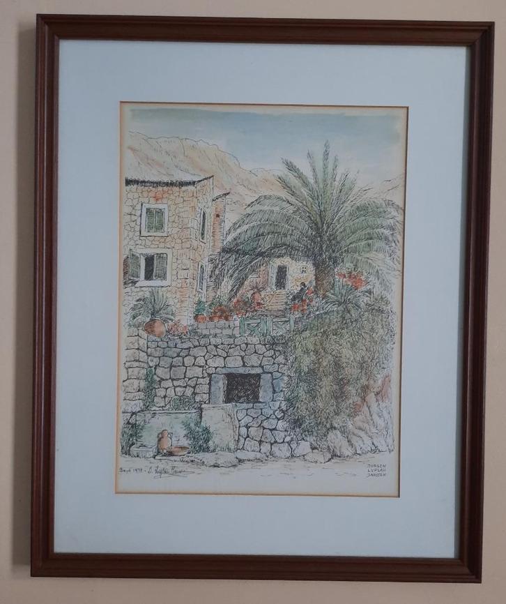 2 werken van Jurgen Luplau Janssen., Antiek en Kunst, Kunst | Etsen en Gravures, Ophalen