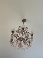 Oude vintage franse kroonluchter / chandelier / luster, Huis en Inrichting, Ophalen, Gebruikt, Glas