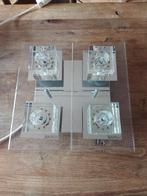 PLAFONNIERS HALOGÈNE / LED, Ophalen of Verzenden, Zo goed als nieuw, Glas
