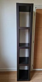 IKEA Expedit/Kallax kast met donkere houtprint, 25 tot 50 cm, Eenvoudig strak tijdloos, Kunststof, Minder dan 50 cm