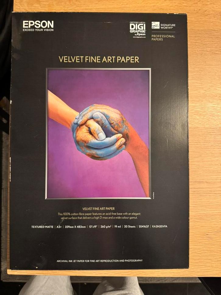 Epson Velvet Fine Paper, Antiek en Kunst, Kunst | Tekeningen en Fotografie, Ophalen