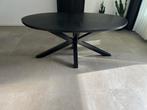 Eettafel mangohout zwart, Huis en Inrichting, Ophalen, Gebruikt, 50 tot 100 cm, Vijf personen of meer
