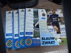 6 tijdschriften blauw-zwart, Ophalen of Verzenden, Gebruikt, Boek of Tijdschrift