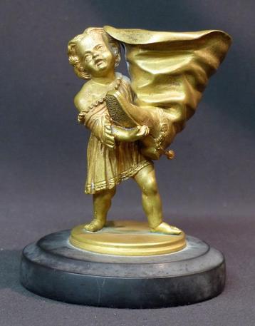 19ème statuette sculpture bronze doré 13cm860g petit poucet