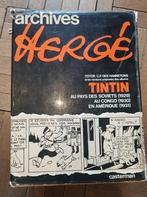 BD TINTIN N&B - Archives Hergé, Gelezen, Ophalen of Verzenden, Eén stripboek, Hergé
