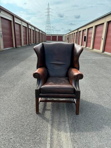 Fauteuil en cuir Chesterfield