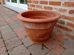 Terracotta bloempot, Rond, Zo goed als nieuw, Minder dan 40 cm, Terracotta