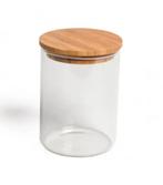 Glazen kruidenpotjes met bamboe deksel, Enlèvement ou Envoi, Utilisé