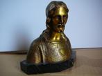verguld brons buste A.TREFOLONI 1,9 kg, Antiek en Kunst, Ophalen, Brons