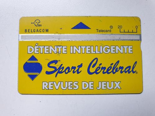 oude telefoonkaart Sport Cérébral BELGACOM Telecard, Collections, Cartes de téléphone, Enlèvement ou Envoi