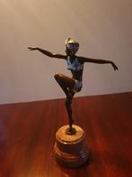 Bronzen Jugendstil beeldje, Antiek en Kunst, Ophalen of Verzenden, Brons