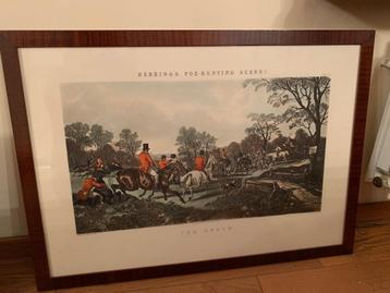 Muurdecoratie, ingelijste prent beschikbaar voor biedingen
