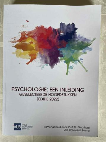 Psychologie: een inleiding  Prof Dr Gina Rossi beschikbaar voor biedingen