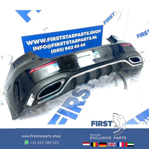 W177 A KLASSE AMG ACHTERBUMPER COMPLEET ZWART WIT GRIJS Merc, Auto-onderdelen, Carrosserie, Bumper, Mercedes-Benz, Achter, Gebruikt