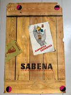 Ancienne Affiche / Poster de la Sabena, Verzamelen, Ophalen, Deurposter of groter, Reclame, Rechthoekig Staand