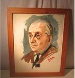 Mooi Geschilderd Werk 'Oudere Man' - Versteylen, Antiek en Kunst, Ophalen of Verzenden